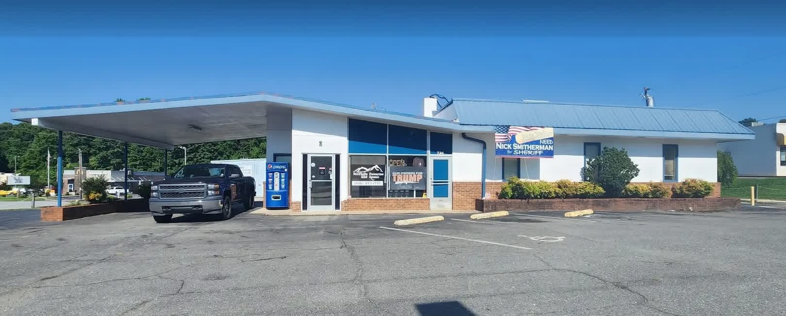 Storefront exterior of Foothills Firearms & Ammo